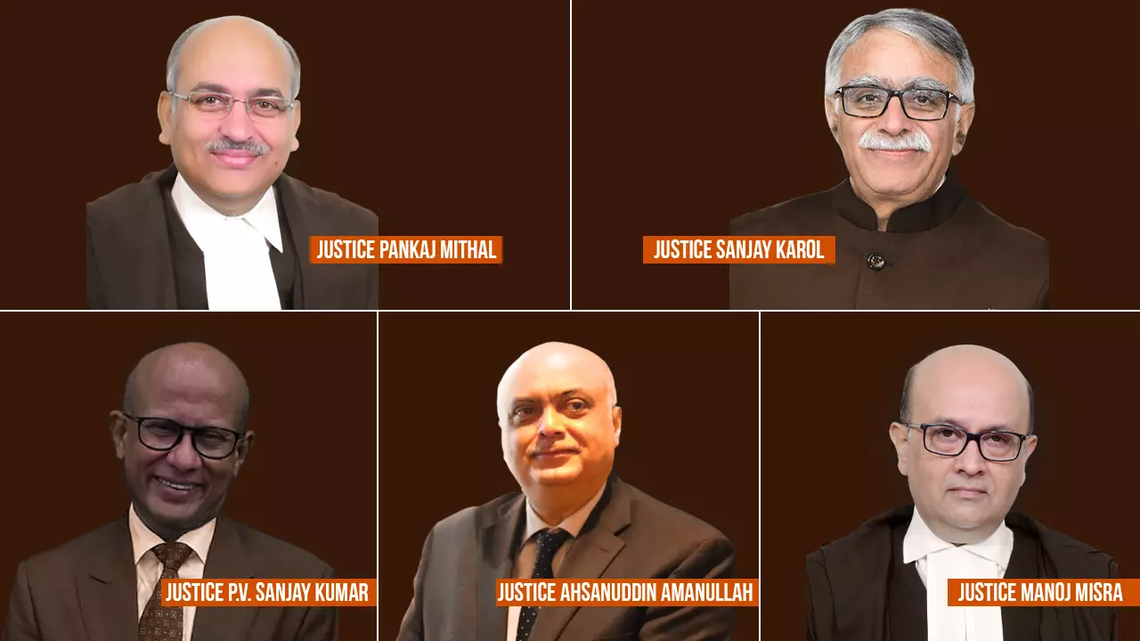 सुप्रीम कोर्ट कॉलेजियम ने सुप्रीम कोर्ट में पदोन्नति के लिए पांच नामों की सिफारिश की