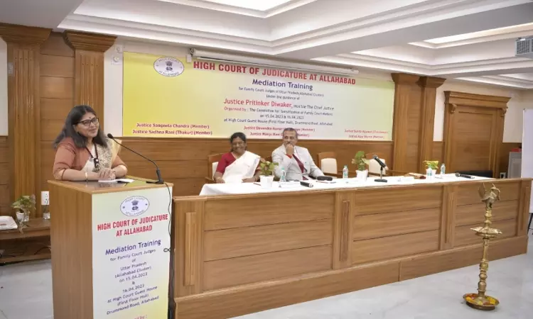 इलाहाबाद हाईकोर्ट द्वारा फैमिली कोर्ट के न्यायाधीशों के लिए द कॉन्सेप्ट एंड टेक्निक्स ऑफ मेडिएशन पर ट्रेनिंग वर्कशॉप का आयोजन इलाहाबाद हाईकोर्ट द्वारा फैमिली कोर्ट के न्यायाधीशों के लिए द कॉन्सेप्ट एंड टेक्निक्स ऑफ मेडिएशन पर ट्रेनिंग वर्कशॉप का आयोजन