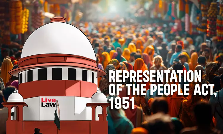 नगर निकाय चुनावों पर जन प्रतिनिधित्व अधिनियम लागू नहीं होता: सुप्रीम कोर्ट नगर निकाय चुनावों पर जन प्रतिनिधित्व अधिनियम लागू नहीं होता: सुप्रीम कोर्ट