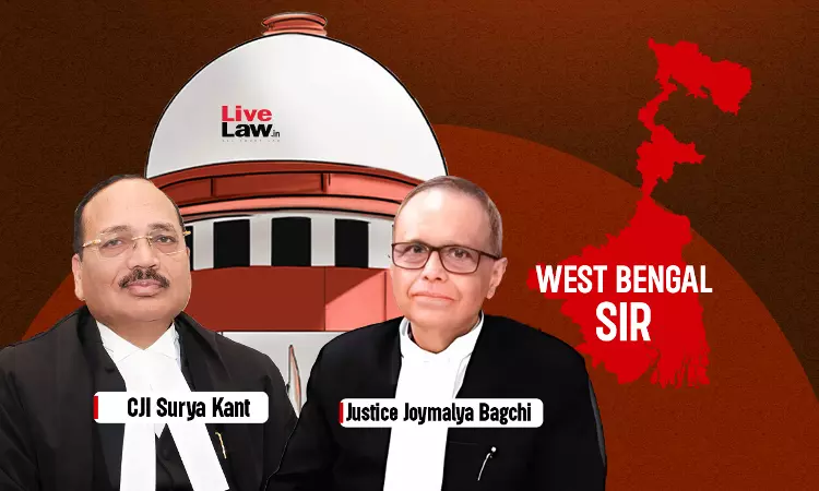 West Bengal SIR | जिन लोगों की अपीलें पेंडिंग, उन्हें 2026 के चुनावों में वोट देने की इजाज़त नहीं दी जा सकती: सुप्रीम कोर्ट