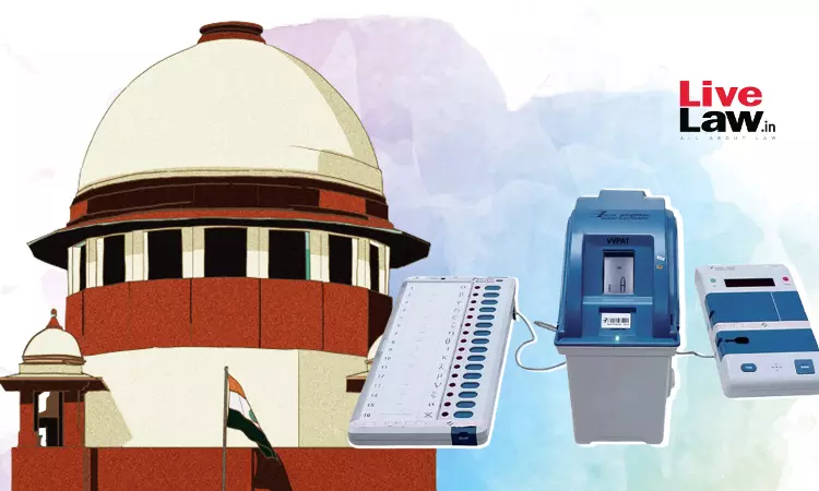 VVPAT स्लिप पर वोटिंग का सटीक समय दर्ज करने की मांग पर सुप्रीम कोर्ट ने फैसला ECI पर छोड़ा