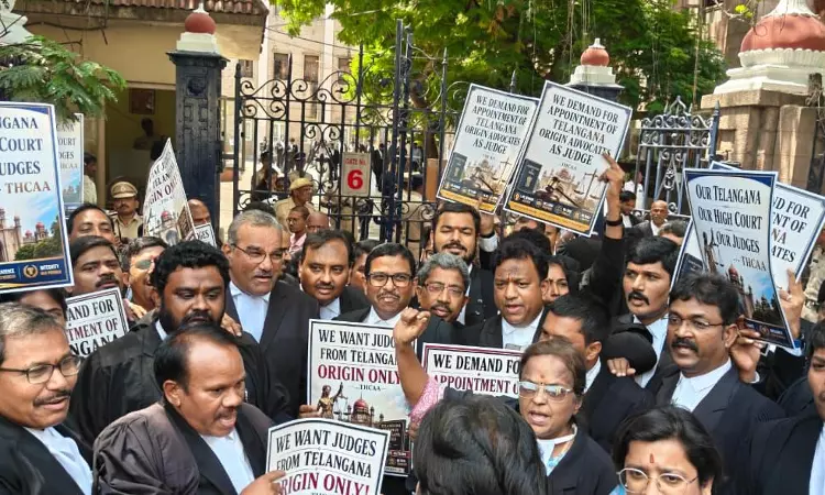 हाईकोर्ट एडवोकेट्स एसोसिएशन की मांग: तेलंगाना मूल के वकीलों को ही बनाया जाए जज