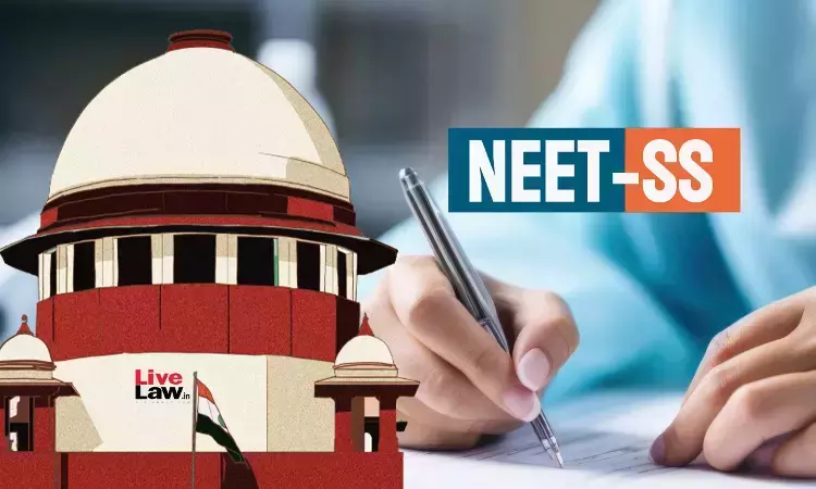 NEET-SS : सभी खाली सीटों को राज्य के पास ही रखने की मांग लेकर सुप्रीम कोर्ट पहुंचा तमिलनाडु मेडिकल ऑफिसर्स, किया यह आग्रह NEET-SS : सभी खाली सीटों को राज्य के पास ही रखने की मांग लेकर सुप्रीम कोर्ट पहुंचा तमिलनाडु मेडिकल ऑफिसर्स, किया यह आग्रह